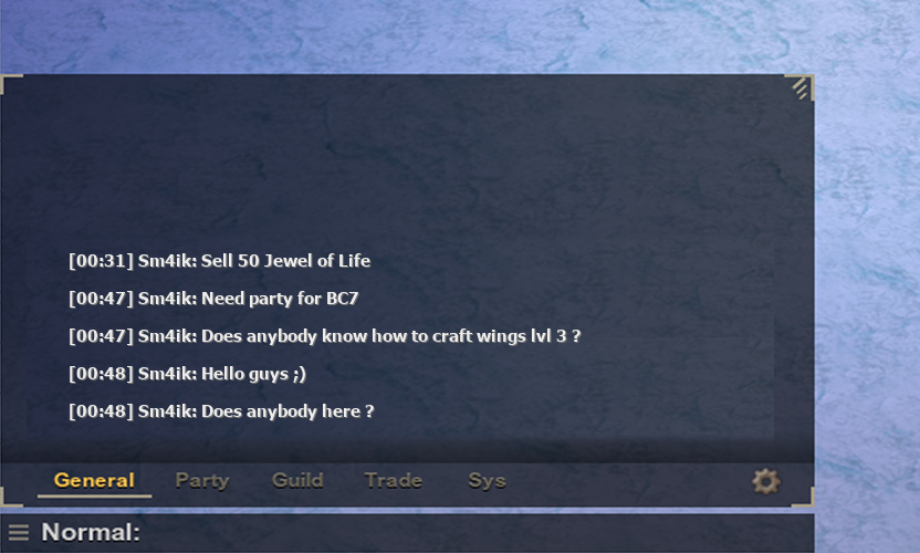 In-game chat: After